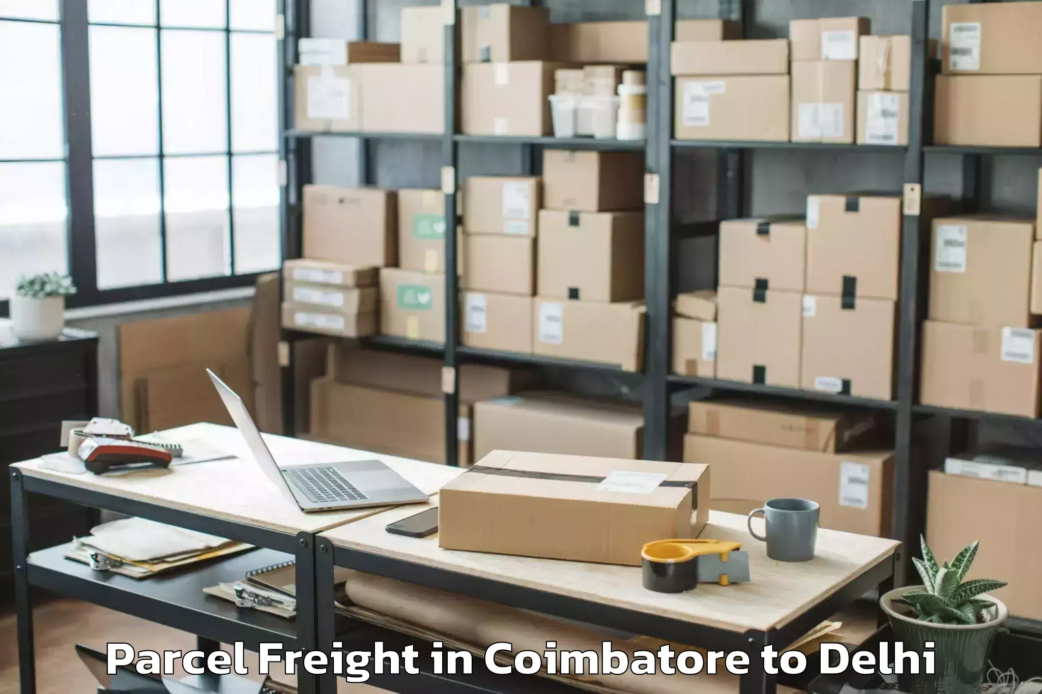 Book Your Coimbatore to The Indian Law Institute New D Parcel Freight Today